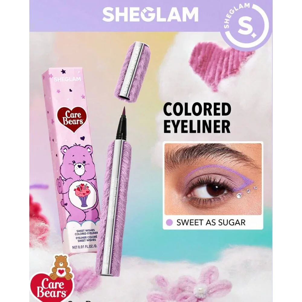Care Bears x Sheglam Sweet As Sugar Sweet Wishes Liquid Eyeliner Purple NIB